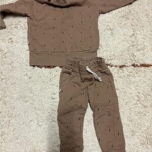 Kids Cozy Brown Matching Set